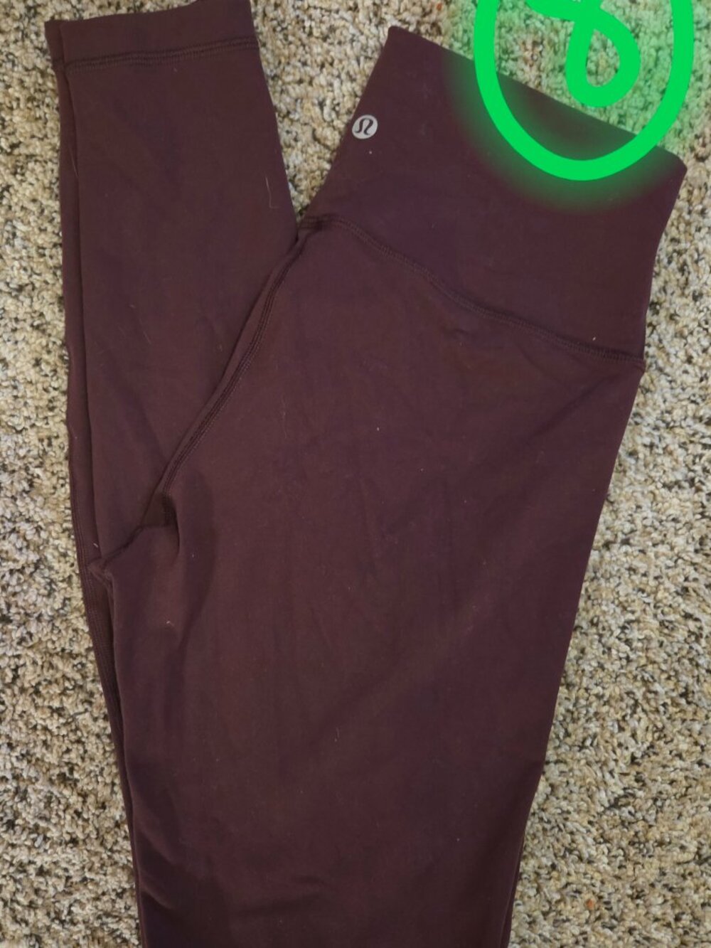 LULULEMON Garnet WUNDER UNDER High-Rise 31" Tight WOMEN size 8 (tall)